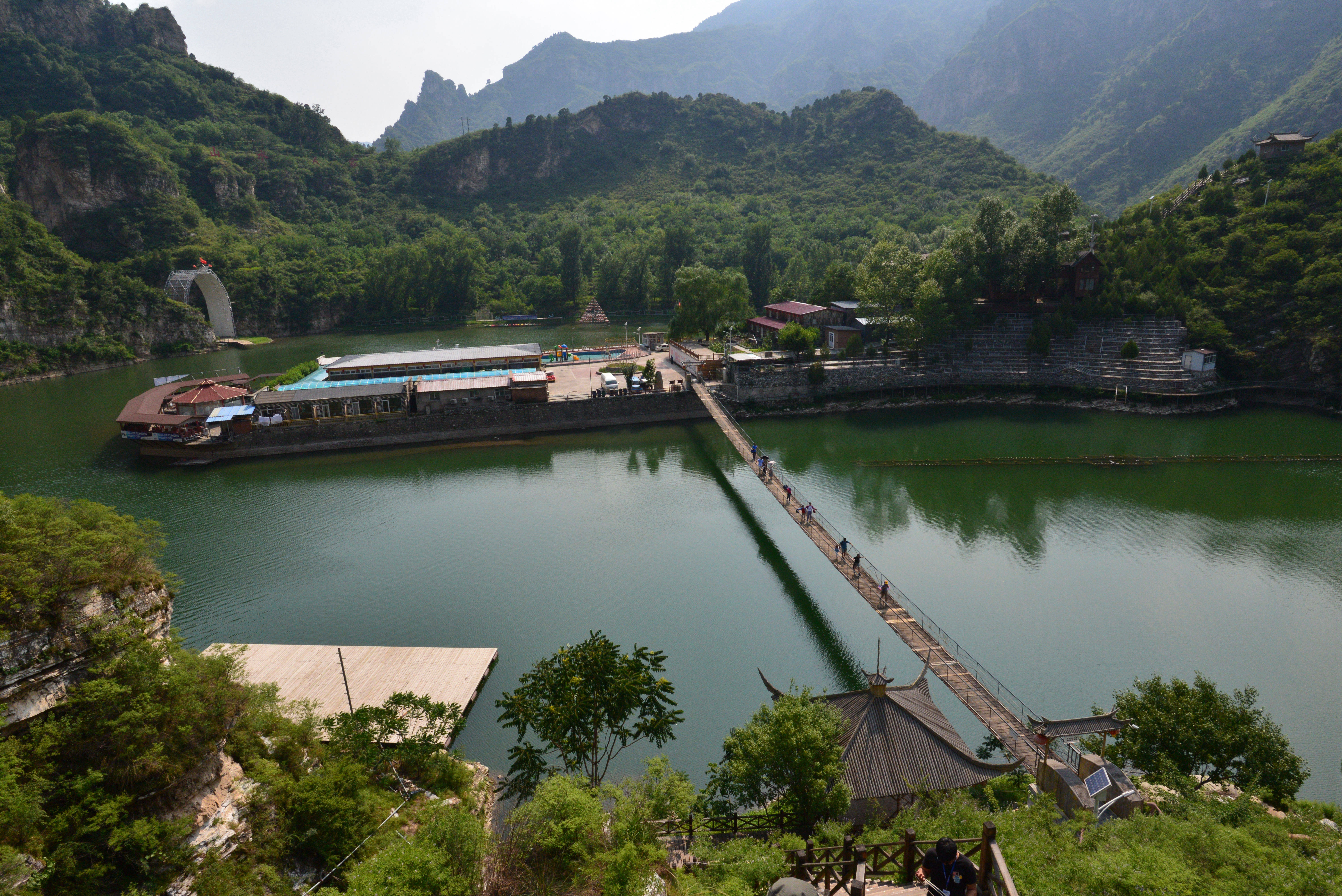 明溪山间的水秀绿海
