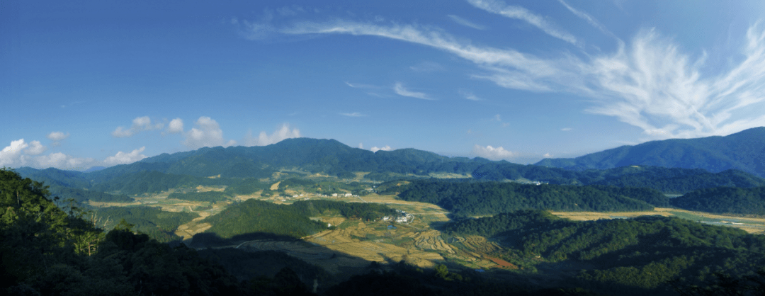 明溪山间的水秀绿海